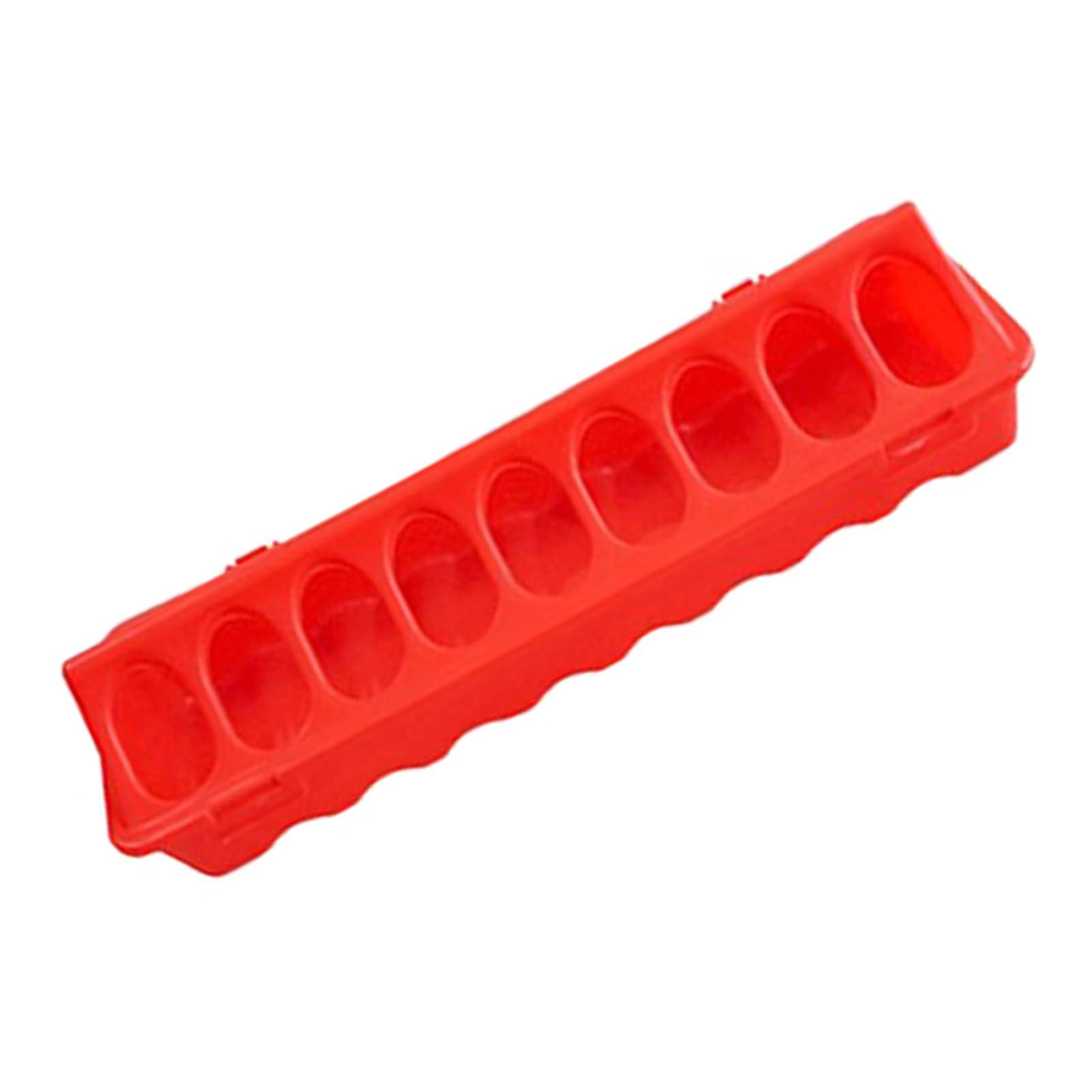 Automatic Chicken Feeder Bucket with Double Row Holes, 30cm Poultry Dispenser for Consistent Feed Supply