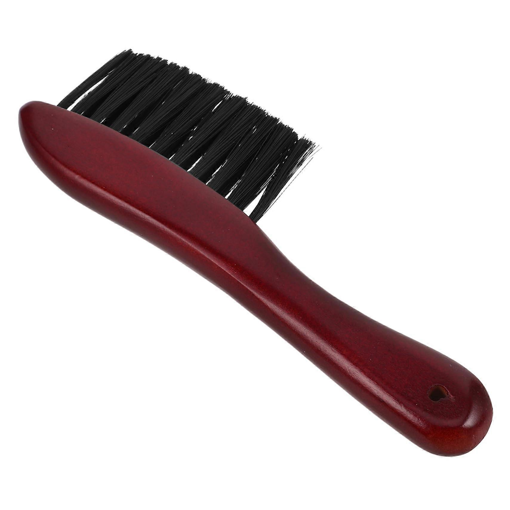 Pool Table Brush for Deep Crevice Cleaning and Cue Surface Protection, Beige and Dark Red