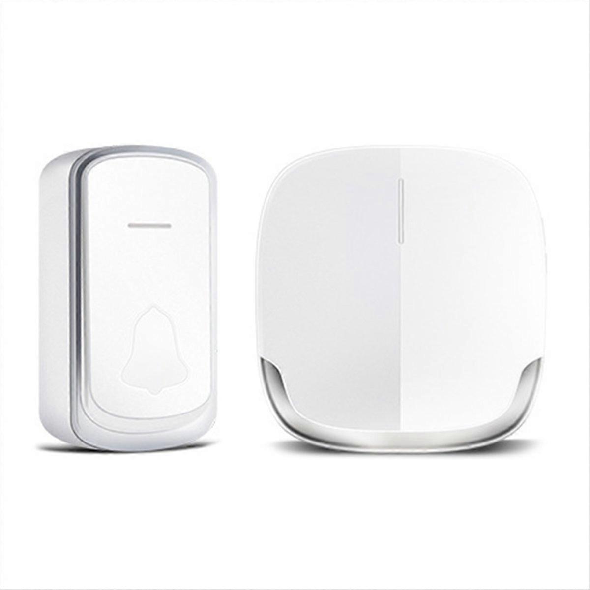 Electronic remote doorbell Flashing wireless doorbell EU Plug white