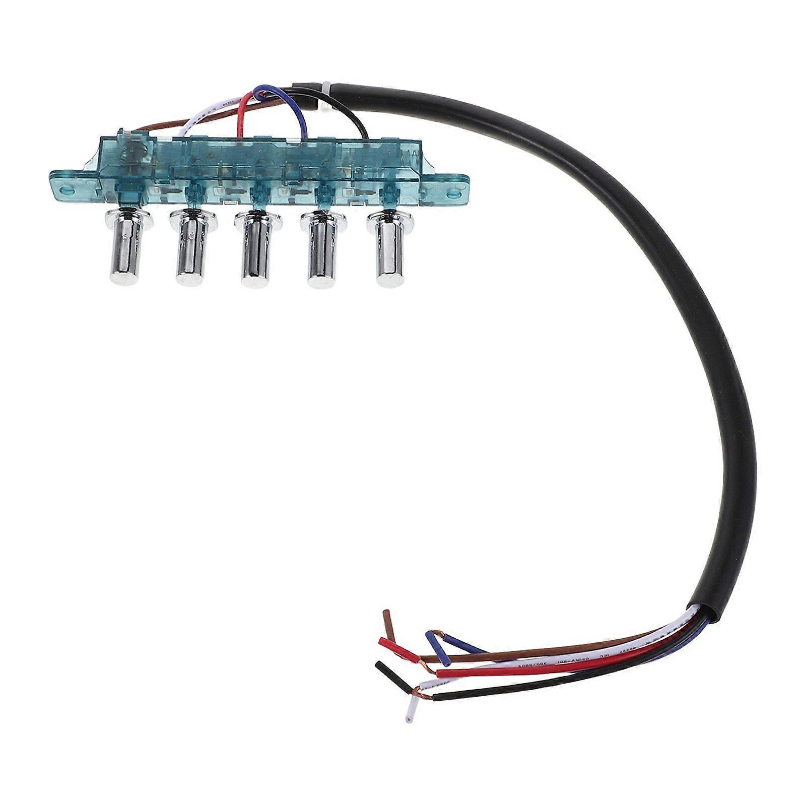 Kitchen Range Hood Keyboard Switch - 5 Position Pushbutton Power Key Board Replacement Speed Controller For Appliances Accessories