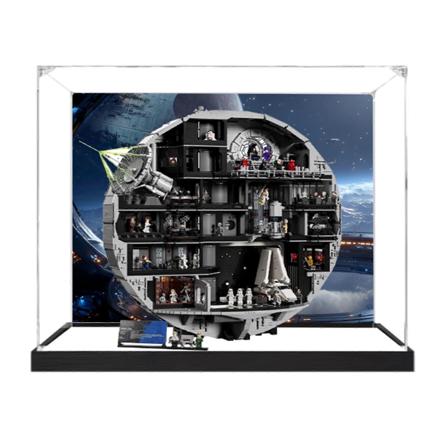 Dustproof Clear Acrylic Display Case for  75419 Death Star Trooper Model Showcase