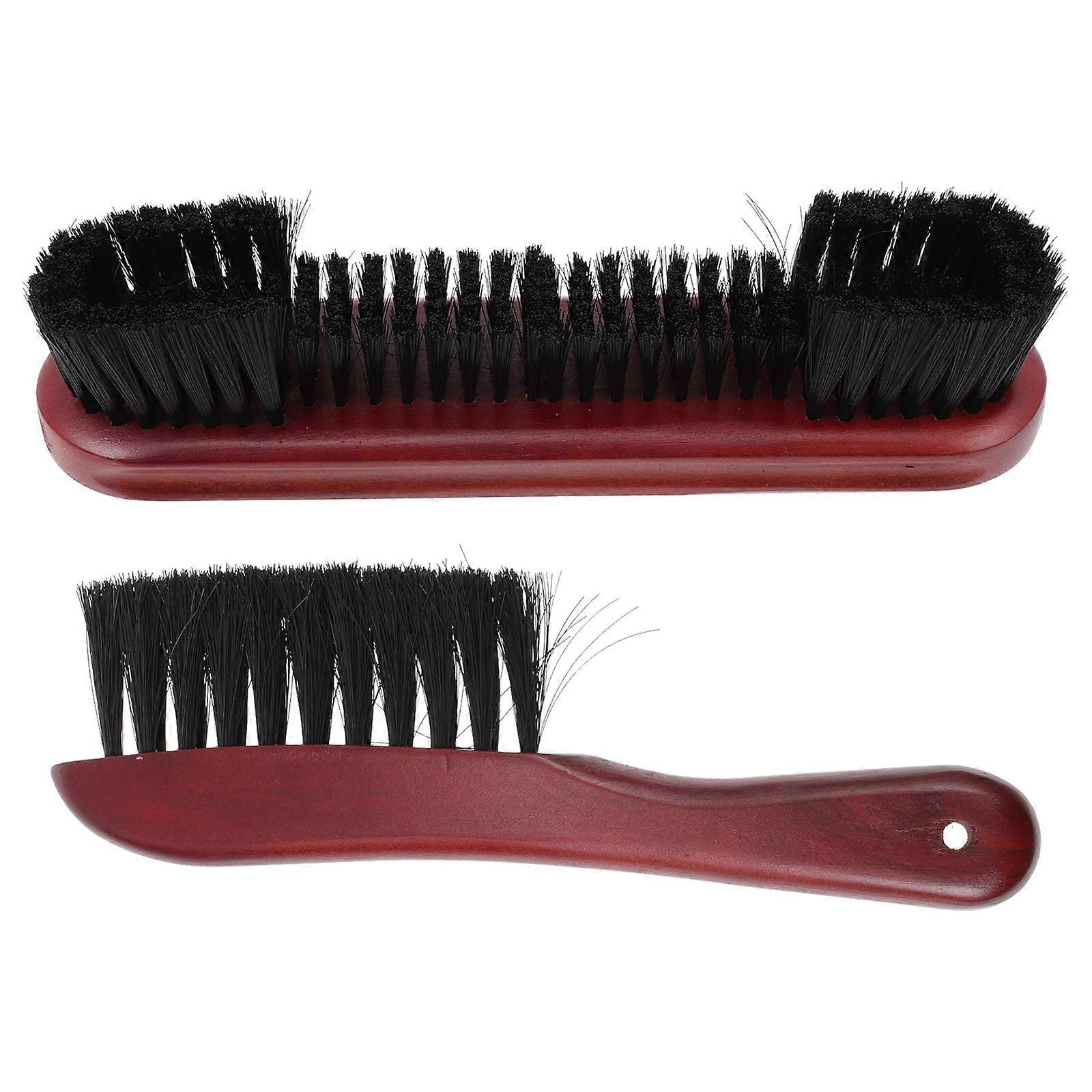 Pool Table Brush Wooden Cleaning Brush for Billiards 2Pcs Kit