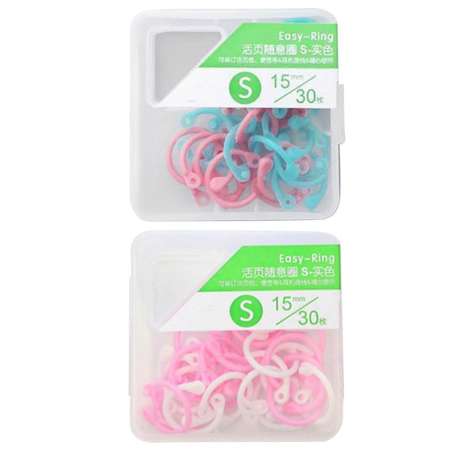 Binder Circles Plastic Book Rings for Convenient Organization 60Pcs