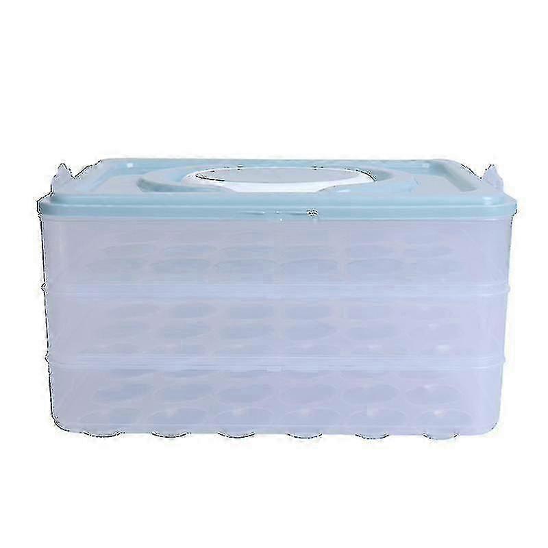 3-layer Deviled Egg Tray with Lid, Egg Carrier Box Dispenser