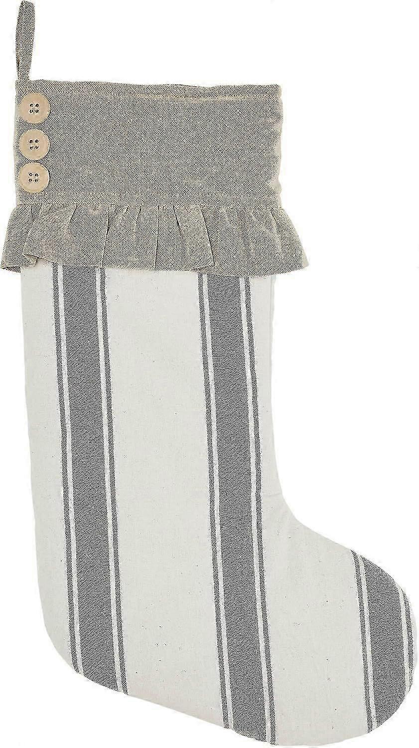 EternaNest Stripe Ruffled Stocking 12x20