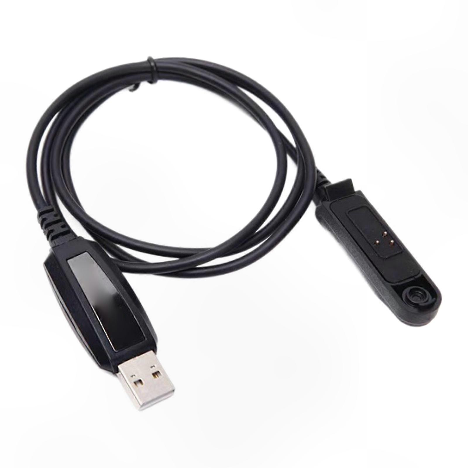 Two-Way Radio Programming Cable, USB Compatible, Frequency Setup & Backup, Waterproof Design for Various Models