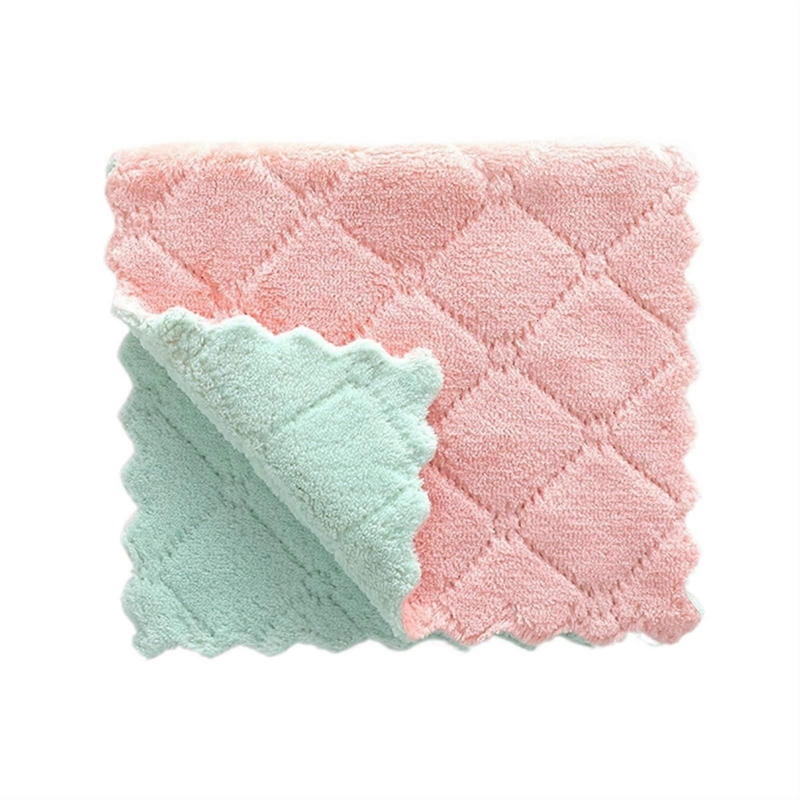 Microfiber Cleaning Cloth for Kitchen and Dish Use, AntiGrease Quick Dry Absorbent Fish Scale Towel B