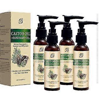 Organic Castor Oil with Rosemary Oil for Hair Growth, Rosemary Castor Hair Oil, Scalp & Hair Strengthening, Nourishing