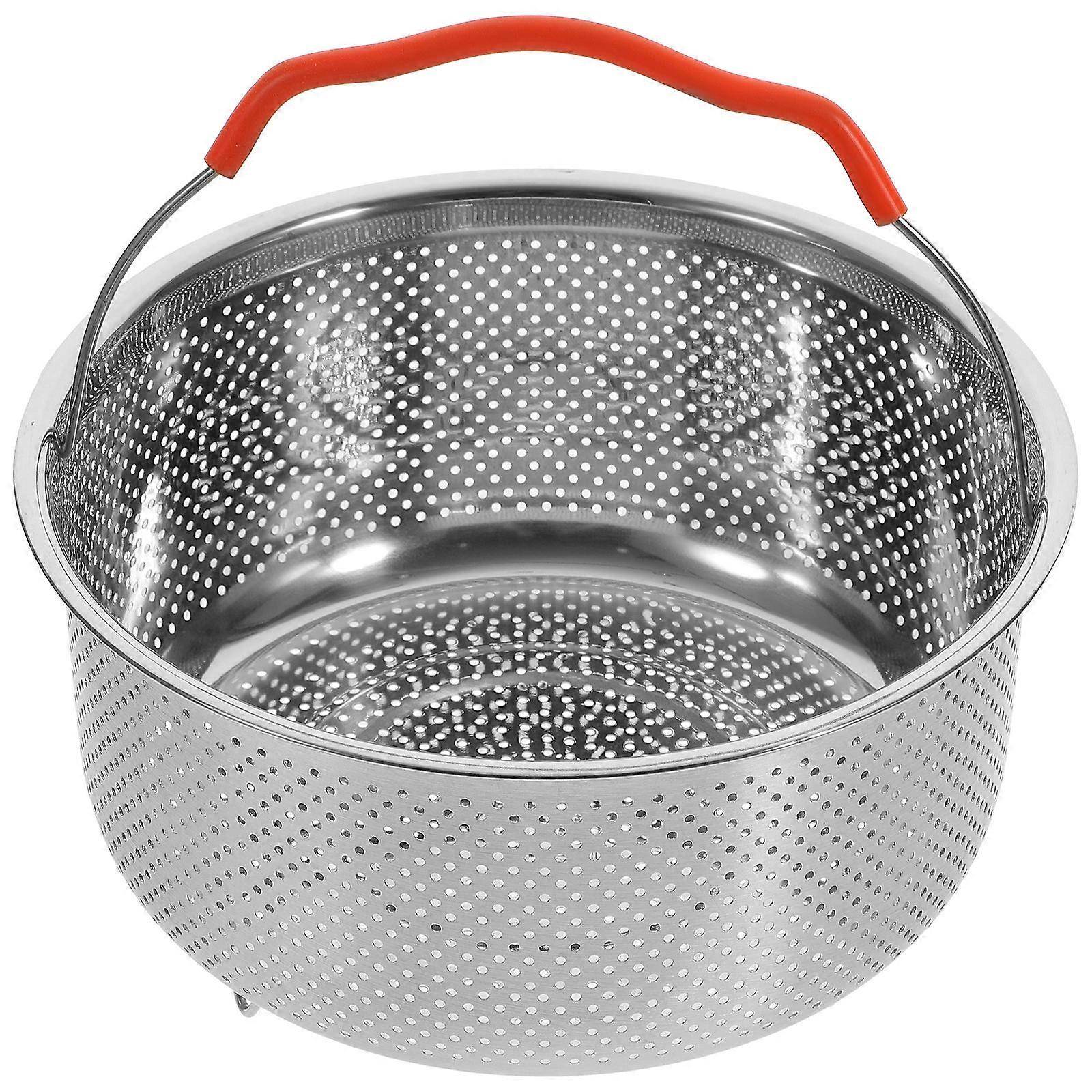 Electric Cooker Steamer Basket for Multi-Function Food Steaming 2Pcs Silver