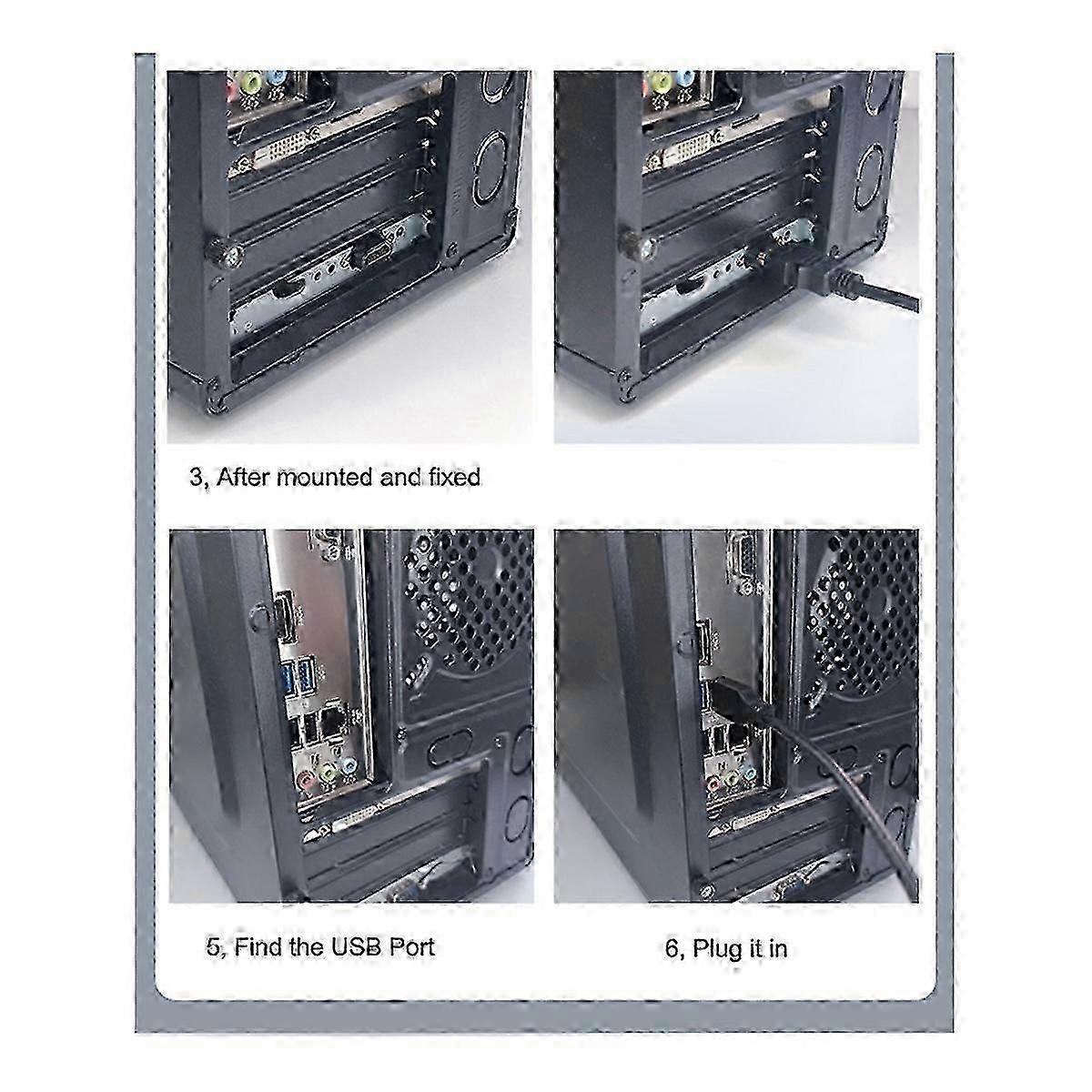 Computer Desktop Switch Internet Cafe USB3.0 External Power Button(A)FAST QD