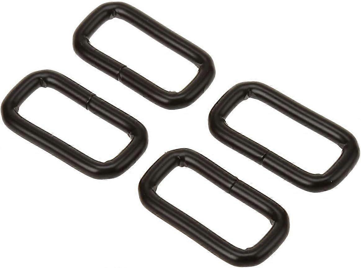 SeraphinaT 2,5 cm rektangulär spänne ring, 20-pack svart