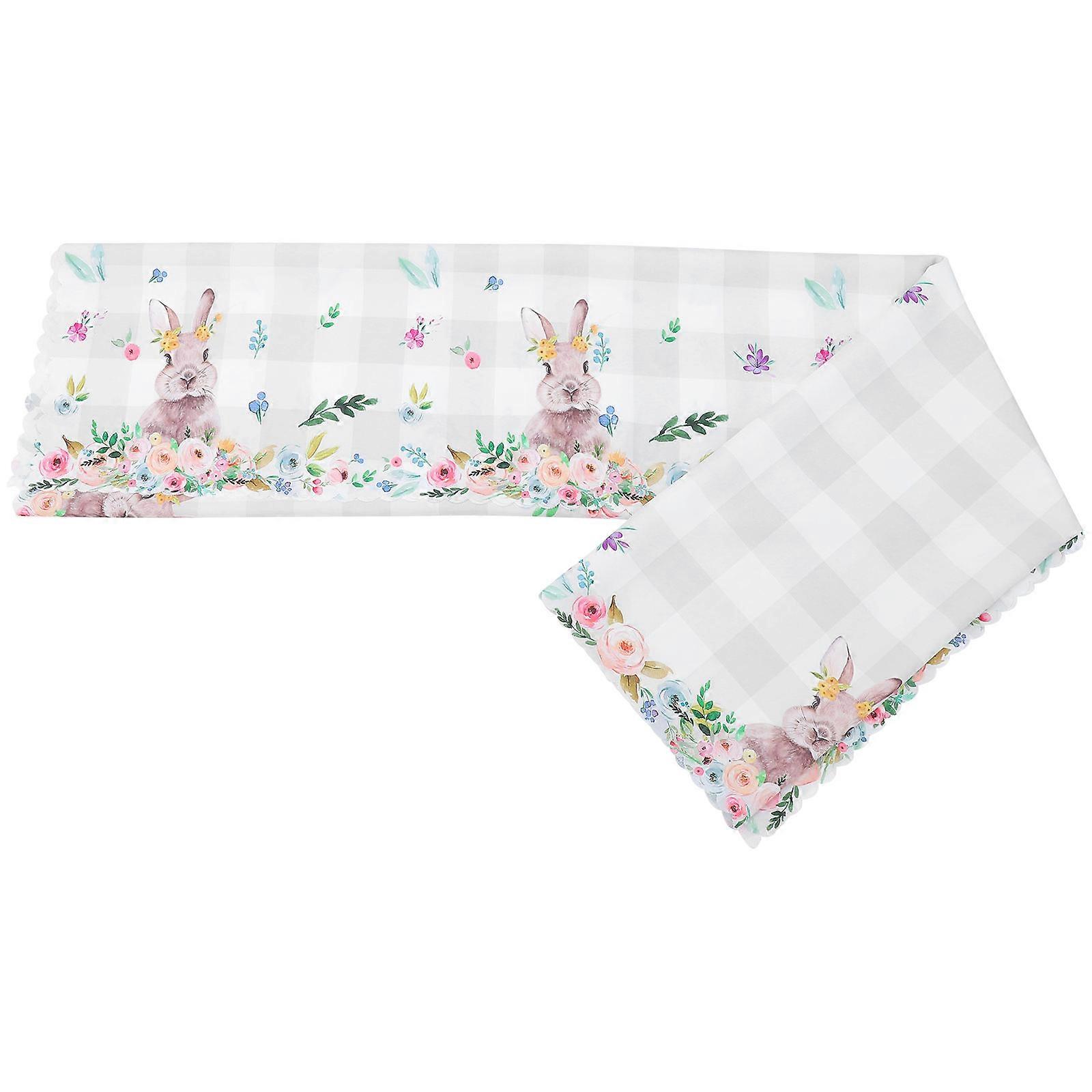 Waterproof Oilproof Tablecloth Easter Table Runner for Home 1 Piece