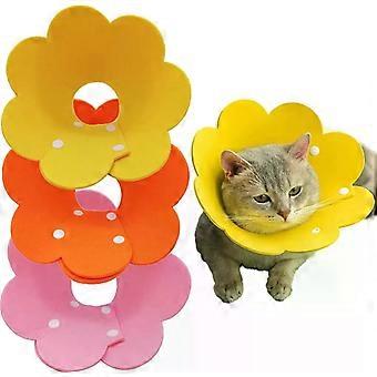3PCS Cat Protective Collar, Soft Neck Brace Cat Collar, Anti Bite Safety Adjustable, Comfortable E-Collar, for Cats Small Dogs After Surgery and Injur