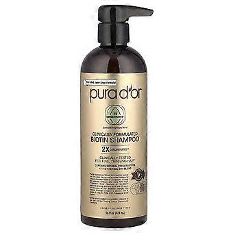 Pura D'or, Clinically Formulated Biotin Shampoo, All Hair Types, 16 fl oz (473 ml)