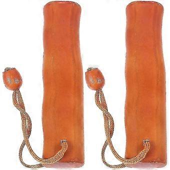 2 stk lysebrune paraplyhåndtak 14x3,5x3 cm for standard paraplyer - slitesterkt og komfortabelt grep