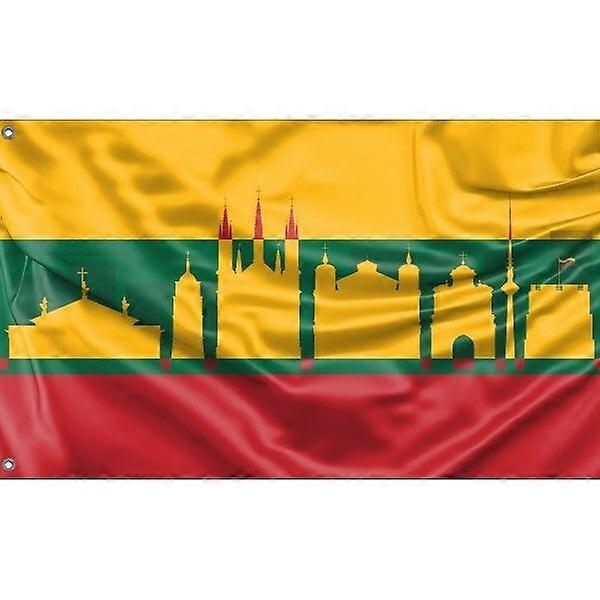 Vilnius' flag, skyline A2790