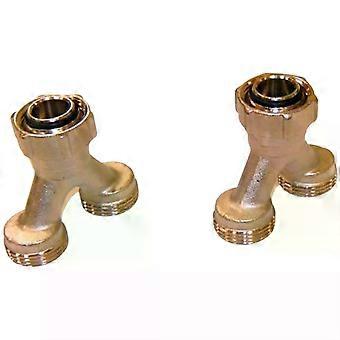 UPONOR broekstuk, Fluvia, 2xG3/4-3/4"Euro, 1 stuk.