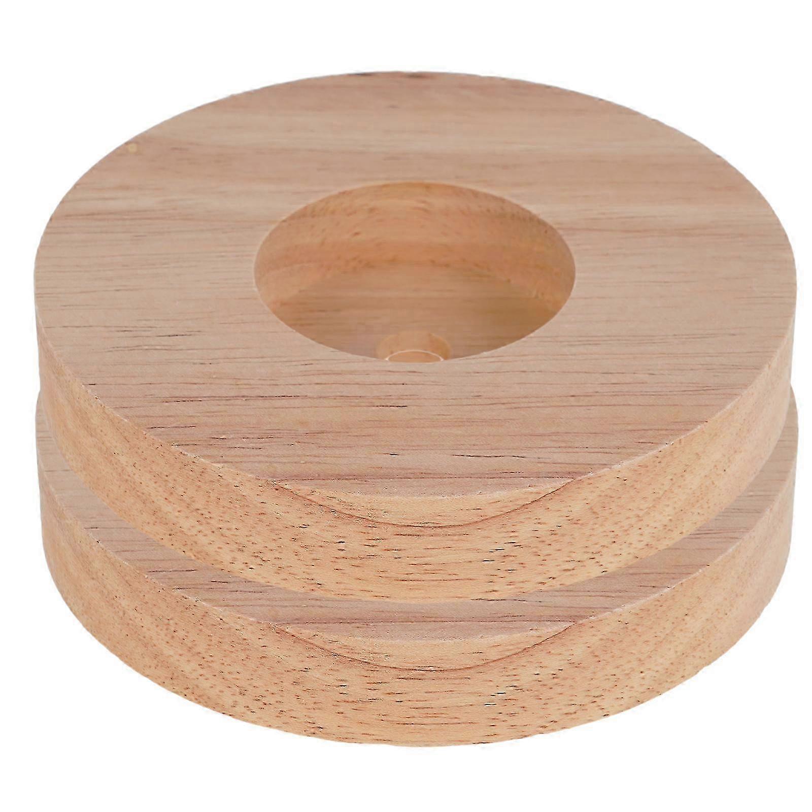DIY Solid Wood Lamp Base compatible with Table Lamp Making 4Pcs Collection