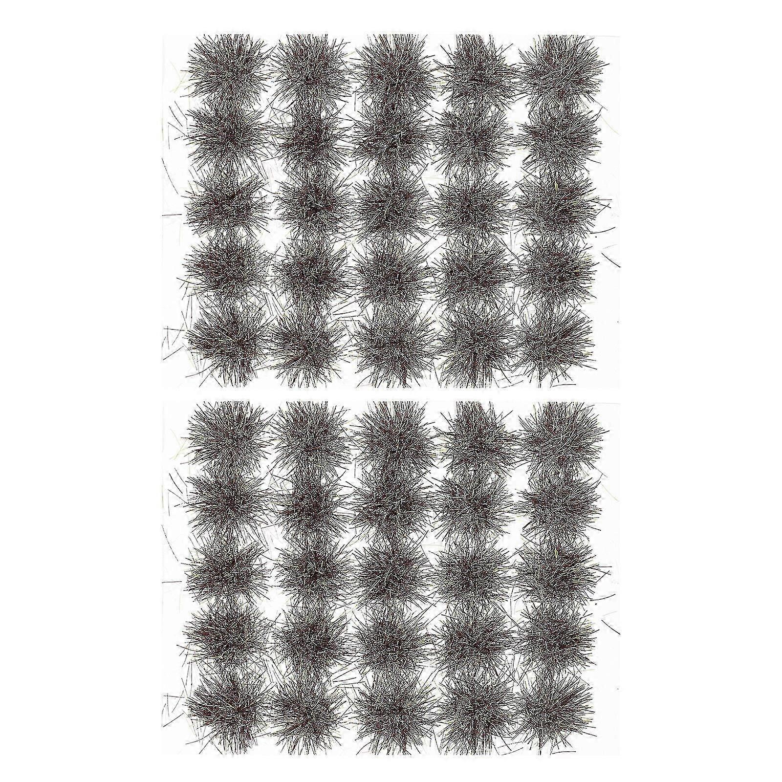 Resin Simulation Grass Cluster for Miniature Decor 2 Boxes Green
