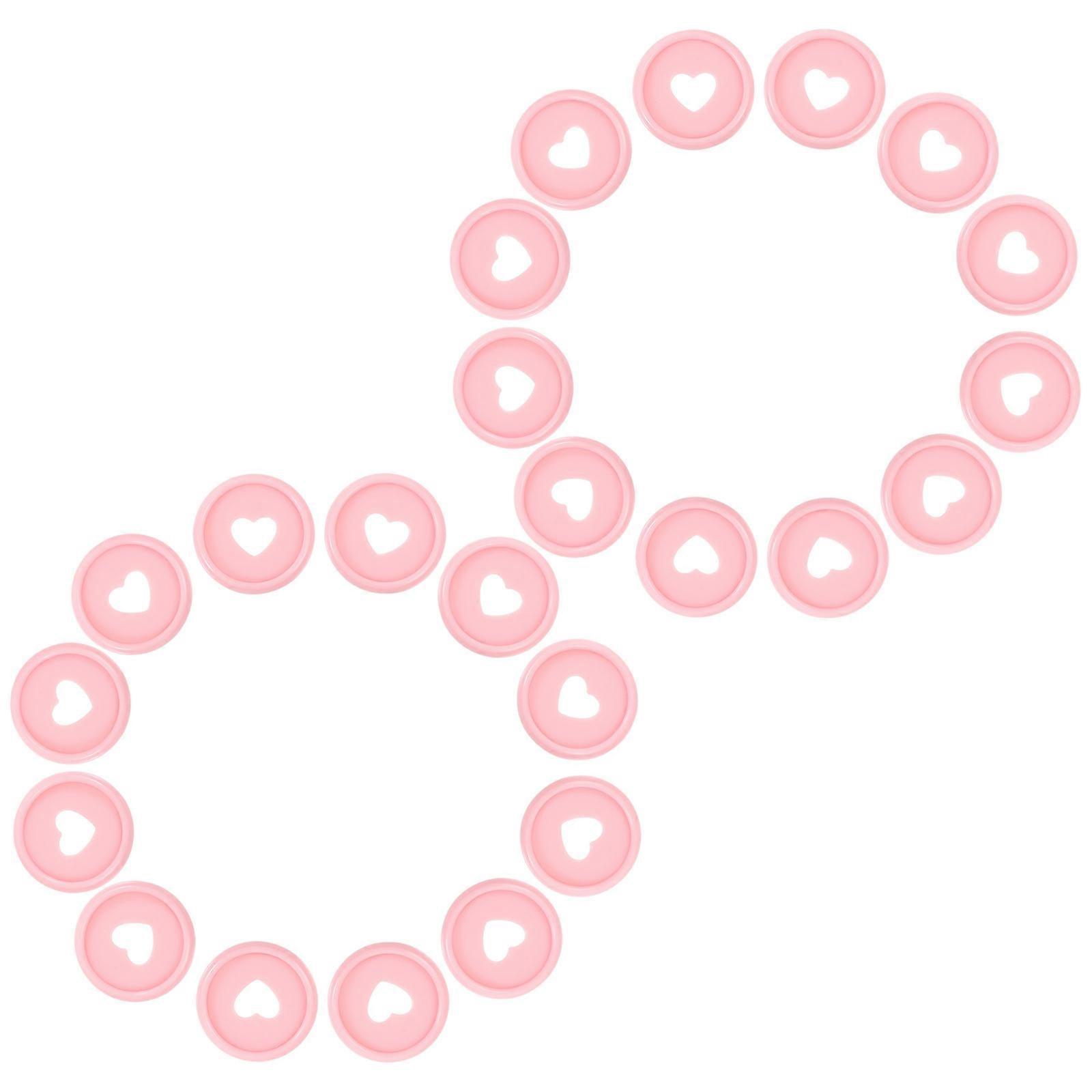 Plastic Binding Discs Heart for Planner 50Pcs Notebook Binder Discs