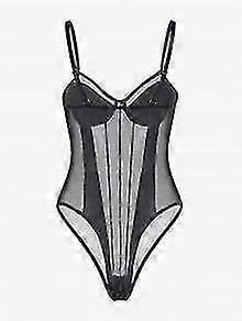 Lace Insert Cup One-piece Bodysuit