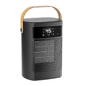 Ceramic Portable Tabletop Heater with LCD Display, 1000W, 230V, White, Wall Mountable