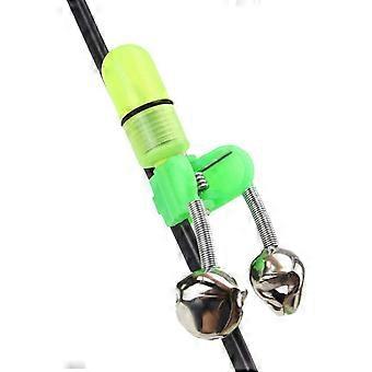 20st LED-ljusklämma Hav Natt Fiskespö Spets Twin Bells Ring Bite Lure Indikator Larm