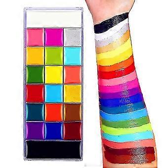20 Farben Gesichtsbemalung - Gesicht Körper Farbe Palette Kit für Erwachsene / professionelle Tattoo Malerei Kunst, Halloween