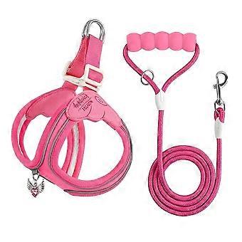 Pet Harness and Leash Set Adjustable Fit Quick-Release Breathable Mesh