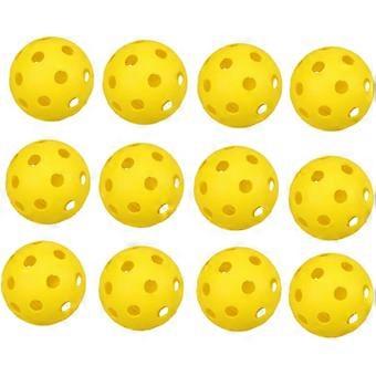 12pcs Golf Ball Indoor Golf Balls Beisebol Training Balls Airflow Bolas Leves