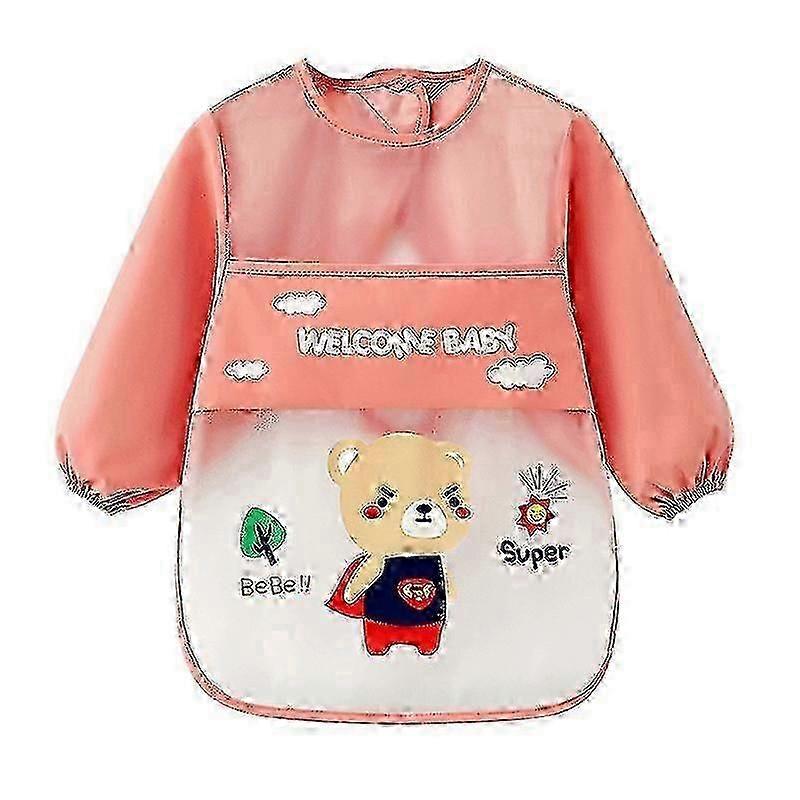 Waterproof Long Sleeve Bib with Pockets - Size 2