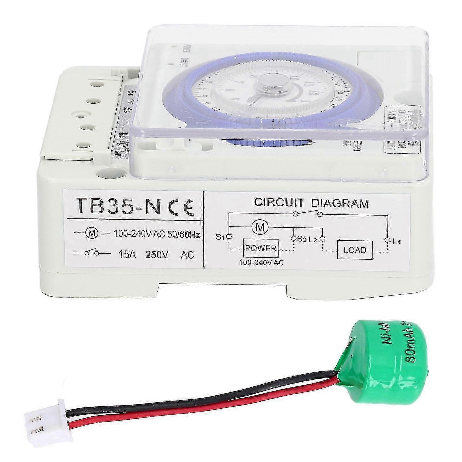 Time Switch Mechanical Timer 24 Hours Controller Accessory compatible with Light Oven 100?240V AC