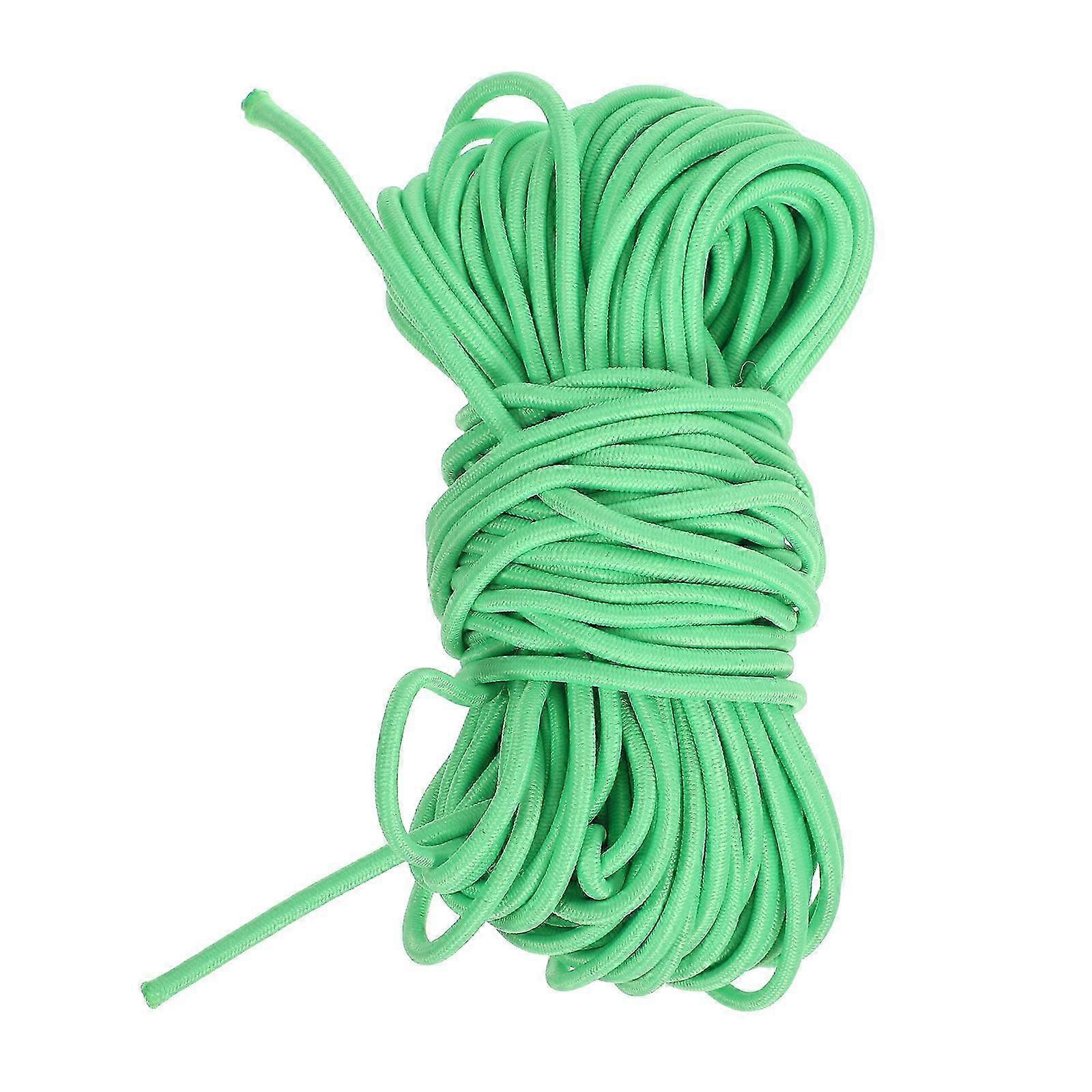 Elastic String Round Stretch Rope for Home Use 2Pcs Sturdy Green