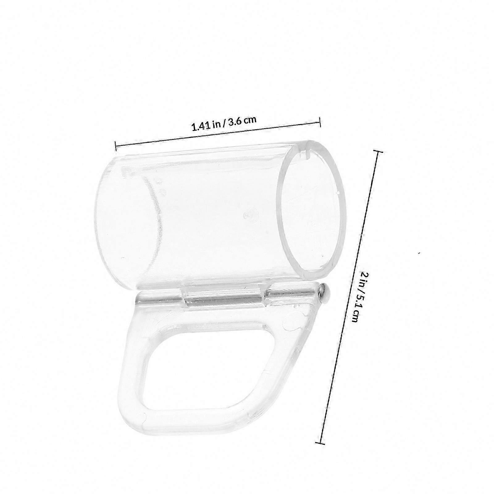 Pull Down Cordless Roller Shades With 6pcs Transparent Handle Clamps & Pull Fit Clips