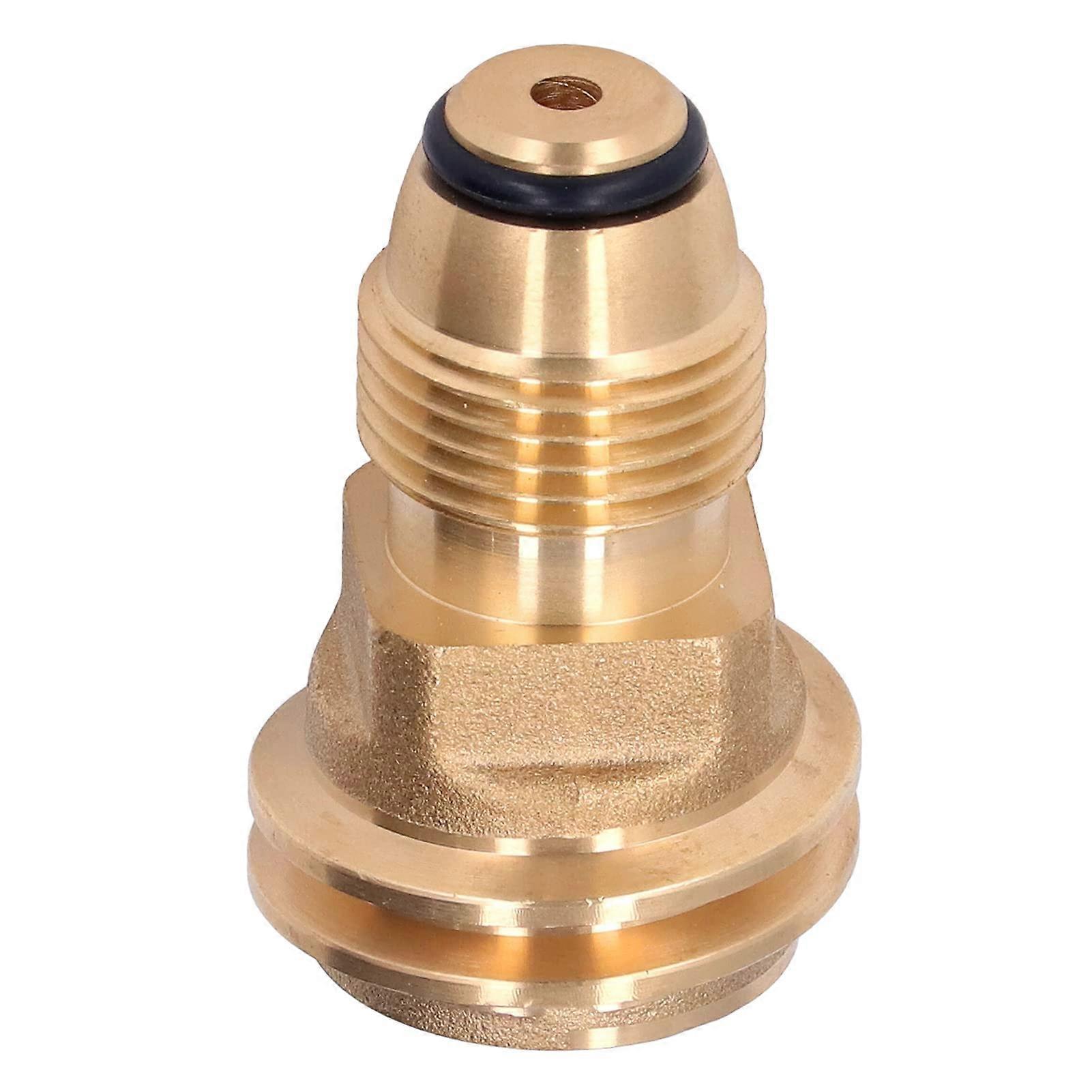 Propane Quick Connect Fitting Solid Brass Adapter for Grill Heater RV Camping Secure Seal Design