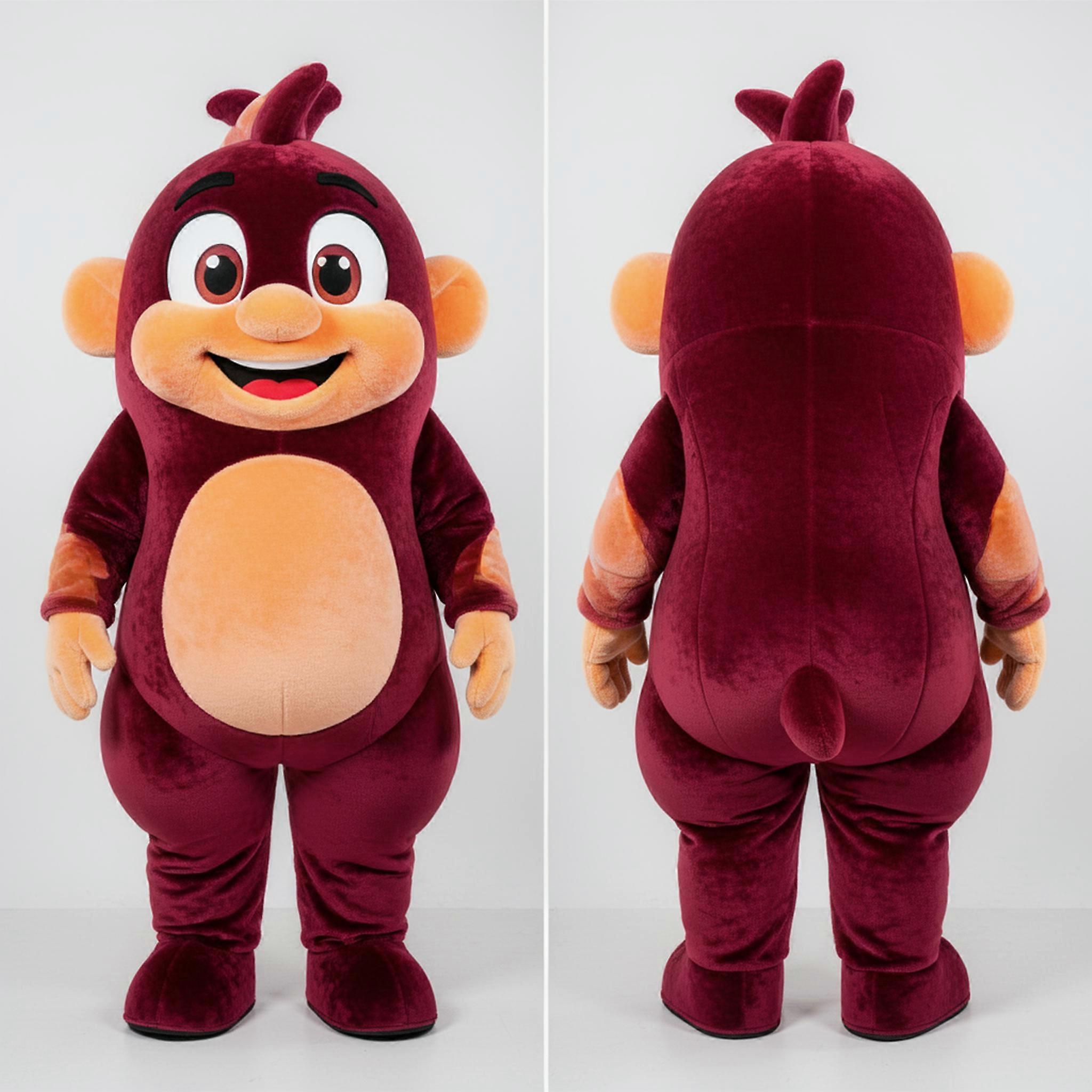 MASTICOT Maroon Velvety Ceviche Mascot
