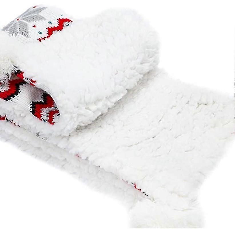 Mädchen Strickschal, Mütze, Handschuhe und Samtfutter Winteranzug (klein)