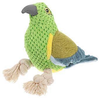 Giocattolo per animali domestici: cane di peluche imbottito, ideale per giochi di tiro alla fune.