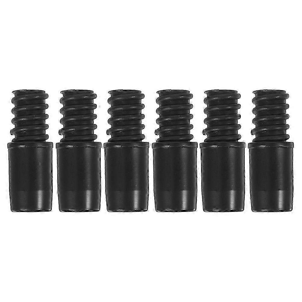 6pcs Mop Handle Pole Threaded Tip Replacement Tail Adapter Repair