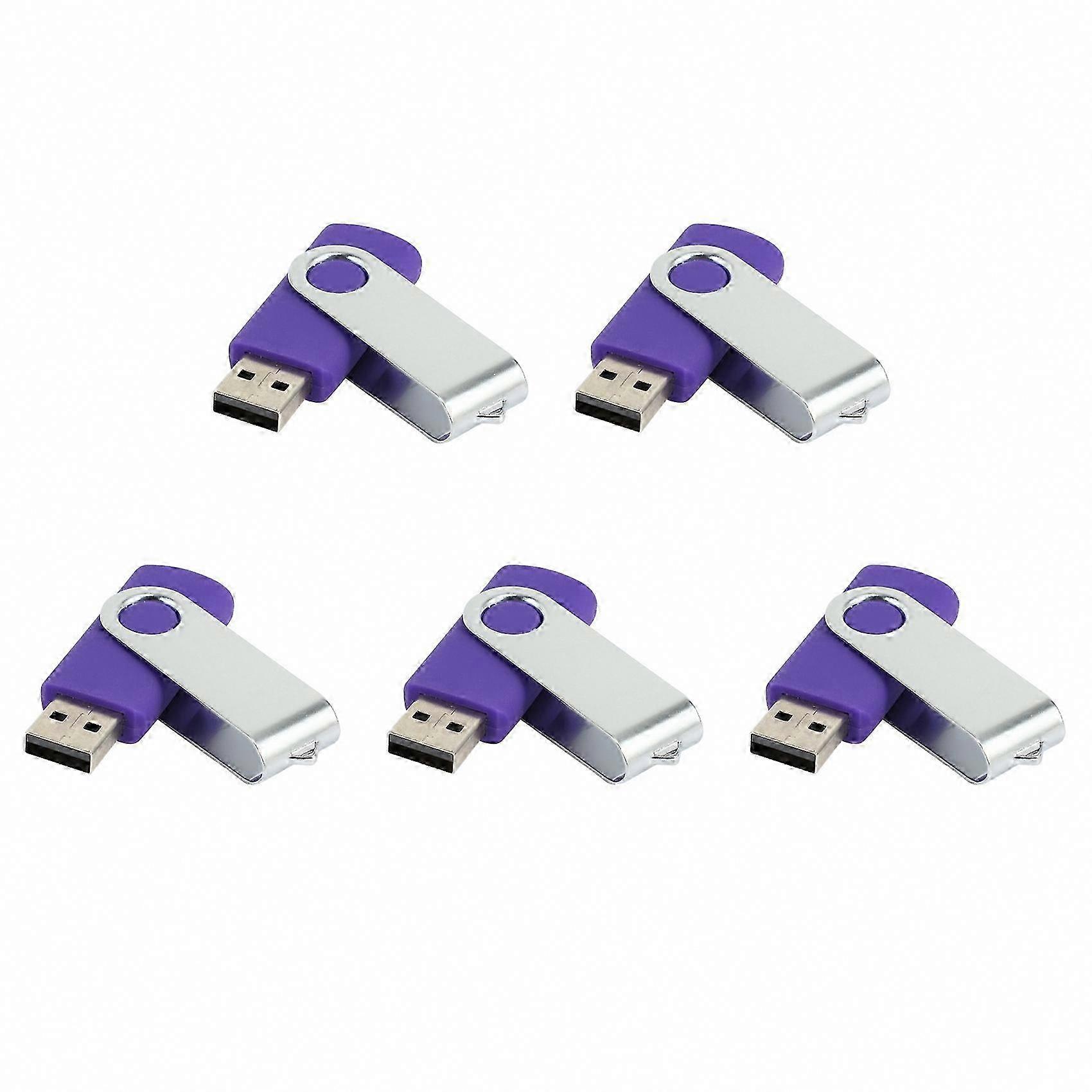 5-Pack Rotating USB 2.0 Flash Drives 128MB