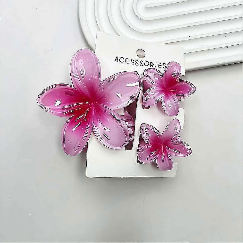 Floral Shark Clip Set 3pcs