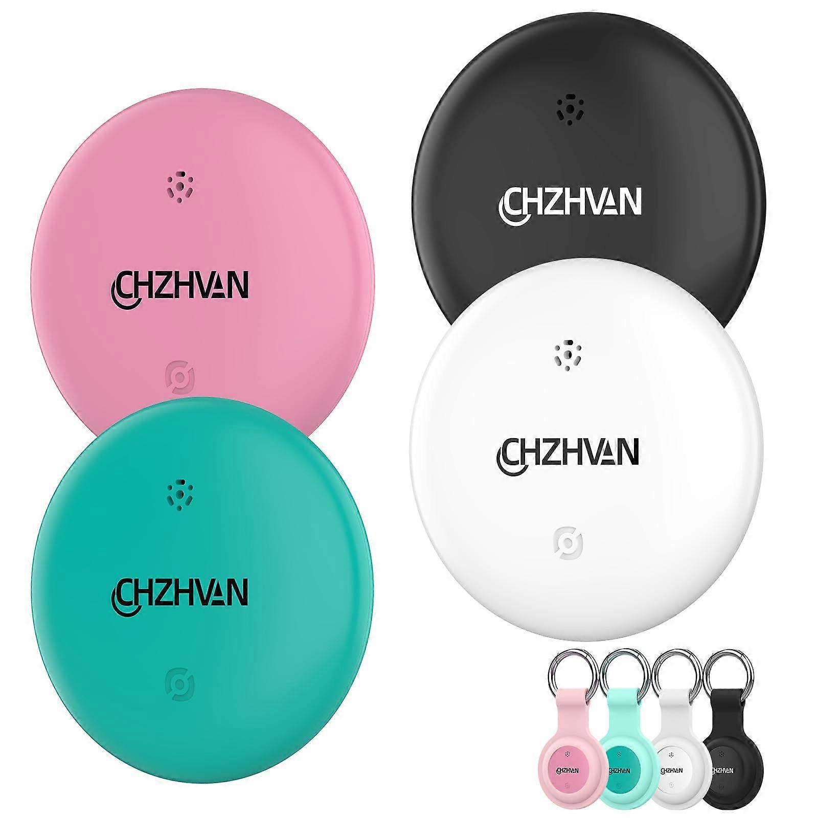 Bluetooth Tracker Tag 4 Pack, Smart Key Finder with Waterproof IP67 Design and Replaceable Battery