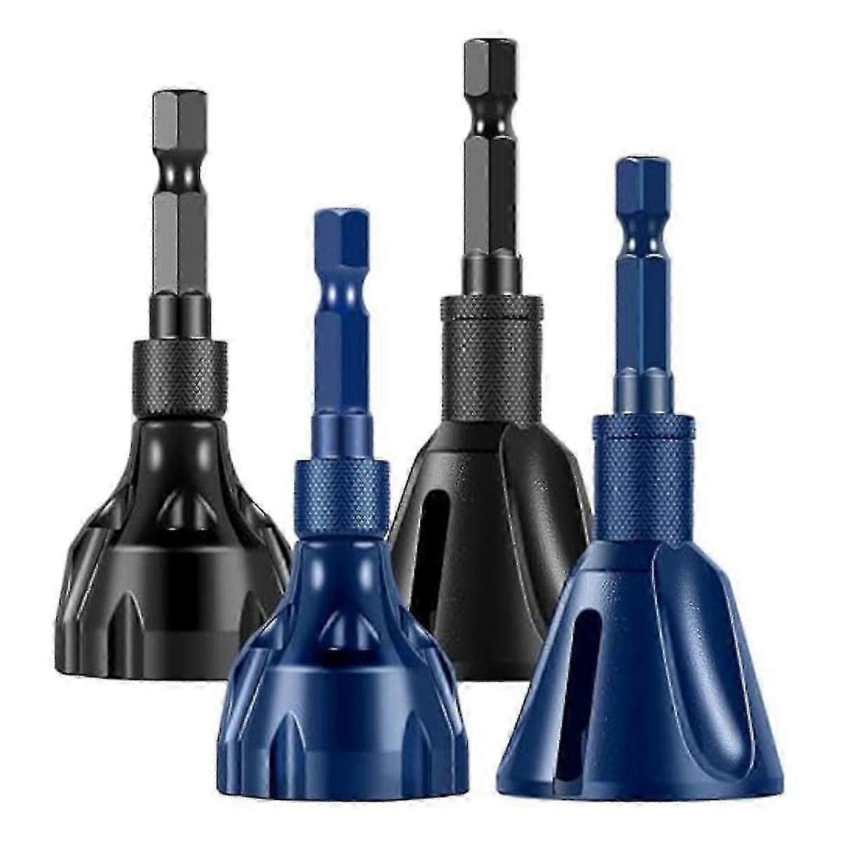 4Pcs Deburring External Chamfer Tool Deburring Chamfering Drill Bit,Bolt Thread Repair Tool, compatible with 5-25mm/3-20mm