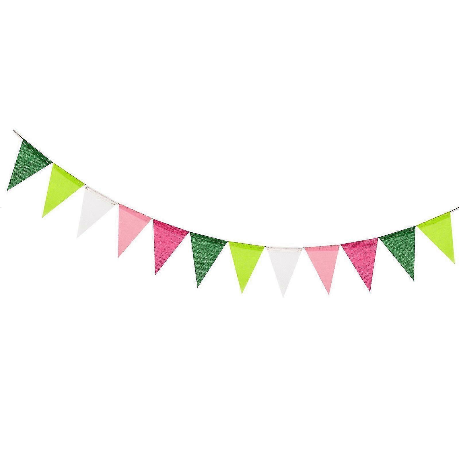 Reusable Linen Bunting Festive Flags