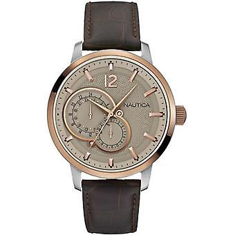 Nautica nct 15 multi watch for Women Analog Quartz with Cowskin Bracelet A16649G