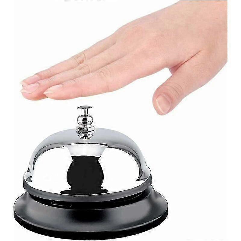 Compact Chrome Table Bell Steel