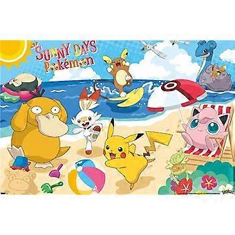 POKEMON - BEACH PARTY Wooden Jigsaw Puzzles UE075