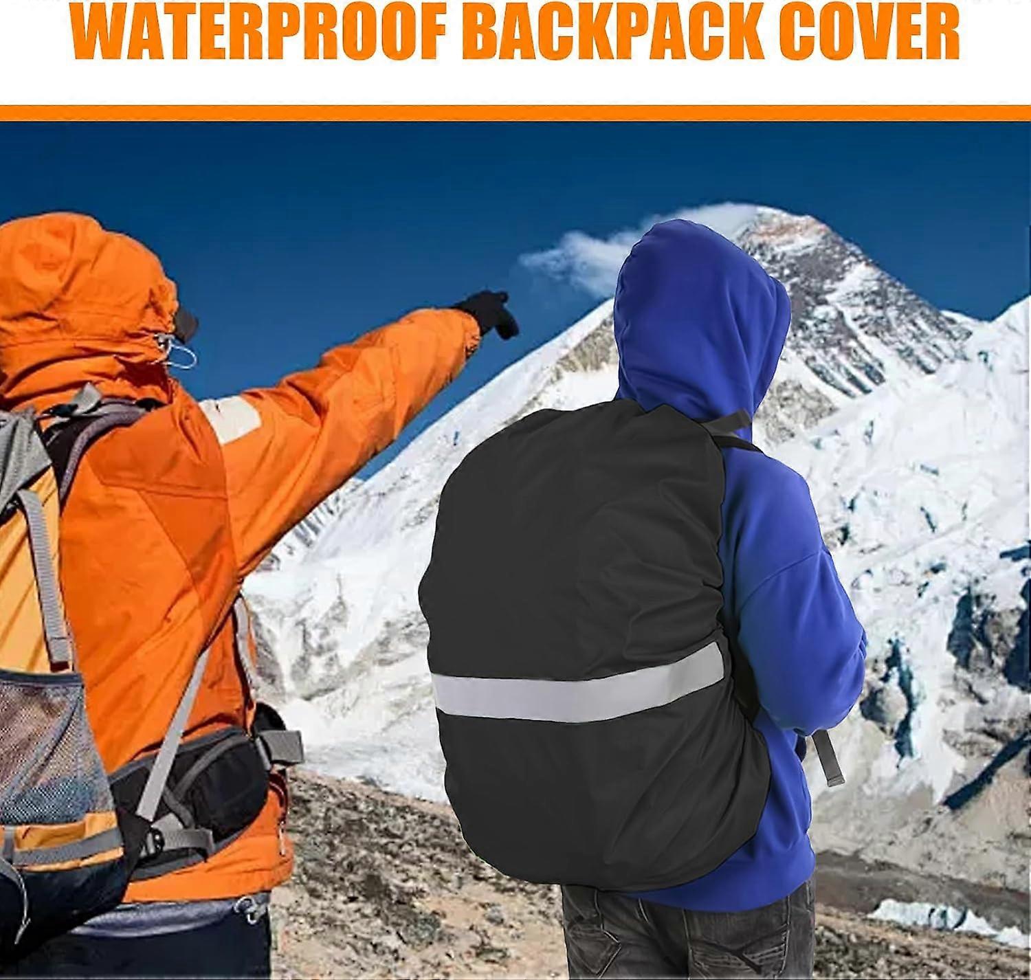 Waterproof backpack cover with reflective strip - Foldable and portabl