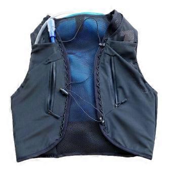 Running Vest Backpack Mesh Back Sleeveless Vest Backpack Zippered Pockets Close