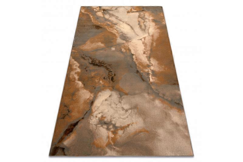 Wool carpet OMEGA LIMUS Marble brown